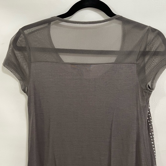 International Concepts shirt, top gray sz petite (maybe PM)with rhinestones EUC - Picture 9 of 12
